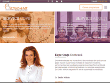 Tablet Screenshot of ortodent.ro